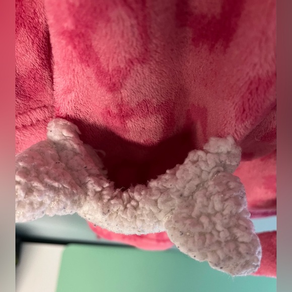 Pekkle Hooded Pink Cheetah Print Bath Robe, Toddler Girl Size 2/3,Cat Bath Robes - Picture 5 of 9